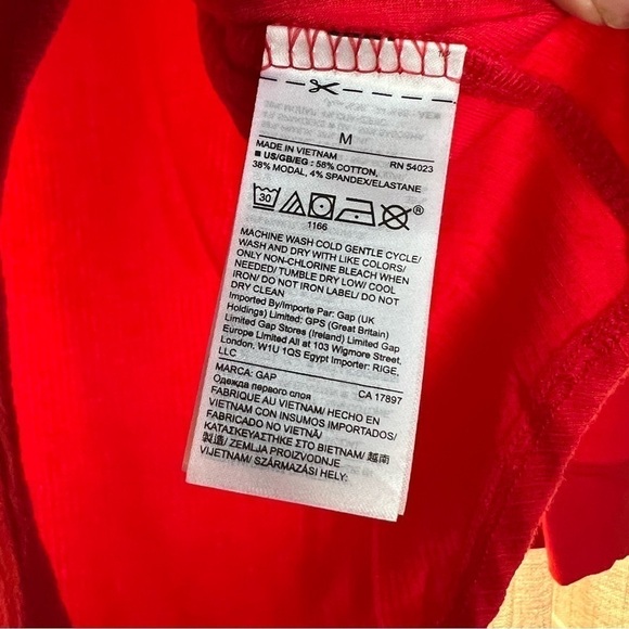 LOVE By Gap Red Plaid Flannel Pajama Two Piece Set Size Medium - Picture 15 of 16